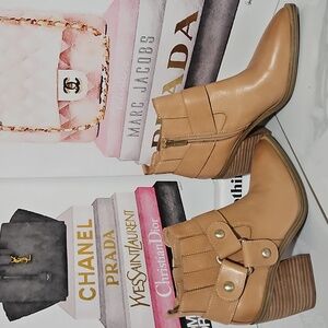 Vince Camuto Leather Western Bootie